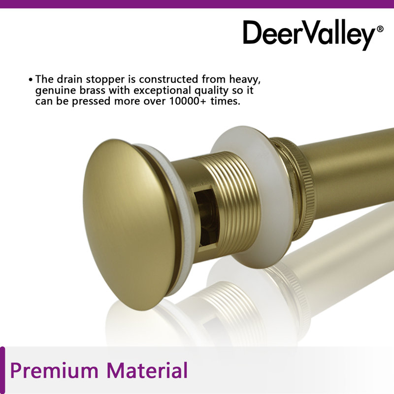 DeerValley PopUp Bathroom Sink Drain Wayfair